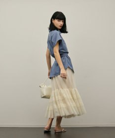 GRACE CONTINENTAL チュールティアードスカート