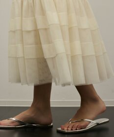 GRACE CONTINENTAL チュールティアードスカート