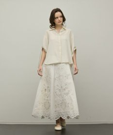 GRACE CONTINENTAL ロールアップスリーブトップス