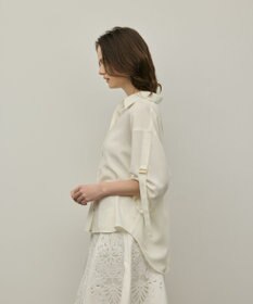 GRACE CONTINENTAL ロールアップスリーブトップス