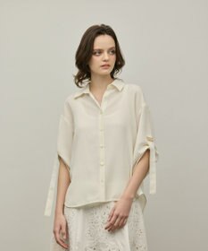 GRACE CONTINENTAL ロールアップスリーブトップス