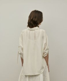 GRACE CONTINENTAL ロールアップスリーブトップス