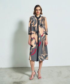 GRACE CONTINENTAL キカラインフラワーワンピース