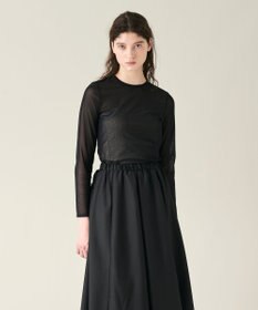 GRACE CONTINENTAL チュールシアートップ