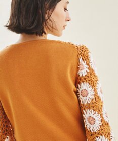【新品未使用】グレースコンチネンタル　クロシェスリーブニットトップ クロシェスリーブニットトップ / GRACE CONTINENTAL | GRACE
