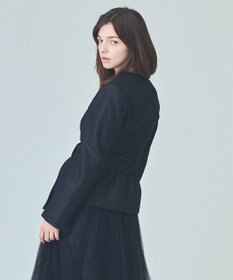 GRACE CONTINENTAL ラメWOOLボウジャケット