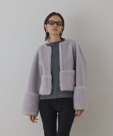 GRACE CONTINENTAL ウールボアジャケット