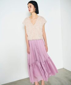 GRACE CONTINENTAL ティアードボリュームスカート