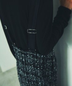 GRACE CONTINENTAL ミディツイードジャンパースカート