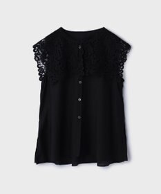 GRACE CONTINENTAL パターンレースカラーブラウス