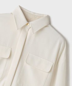 GRACE CONTINENTAL ウールミリタリーシャツ