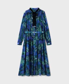 GRACE CONTINENTAL ローズプリントフレアワンピース
