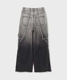 GRACE CONTINENTAL サス付zipデニムパンツ