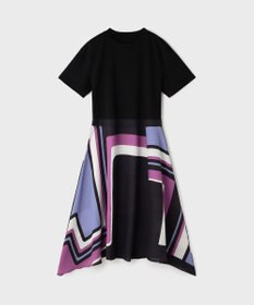 GRACE CONTINENTAL プリントコンビカットワンピース