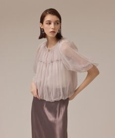 GRACE CONTINENTAL チュールシアーブルゾン