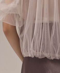 GRACE CONTINENTAL チュールシアーブルゾン