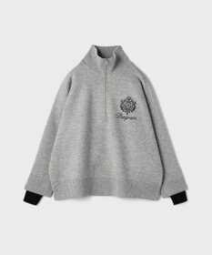 GRACE CONTINENTAL ハーフジップニットトップ