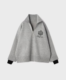 GRACE CONTINENTAL ハーフジップニットトップ