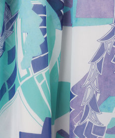 GRACE CONTINENTAL アールデコリゾートプリントワンピース