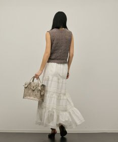 GRACE CONTINENTAL ピンタックティアードスカート