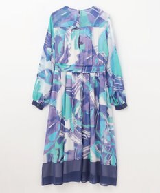 GRACE CONTINENTAL アールデコリゾートプリントワンピース