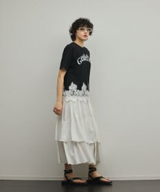 GRACE CONTINENTAL レースヘムロゴTシャツ
