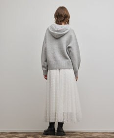 GRACE CONTINENTAL フロッキードットプリーツスカート