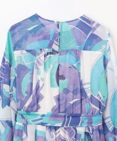 GRACE CONTINENTAL アールデコリゾートプリントワンピース