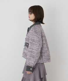 GRACE CONTINENTAL デニムコンビツイードジャケット