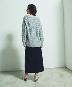 GRACE CONTINENTAL スパングルケーブルニット