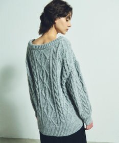 GRACE CONTINENTAL スパングルケーブルニット