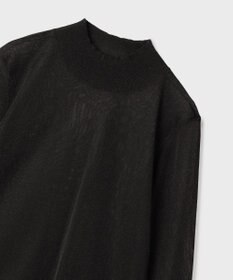 GRACE CONTINENTAL シアーハイネックニットトップ