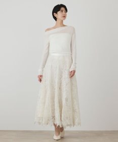 GRACE CONTINENTAL レースフレアスカート