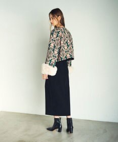 GRACE CONTINENTAL オーナメントジャガードジャケット