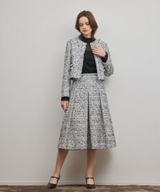 GRACE CONTINENTAL ミックスツイードスカート