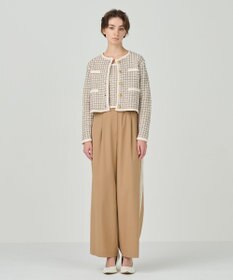 GRACE CONTINENTAL サイドレースイージーパンツ