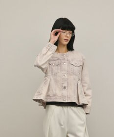 GRACE CONTINENTAL ペプラムデニムジャケット