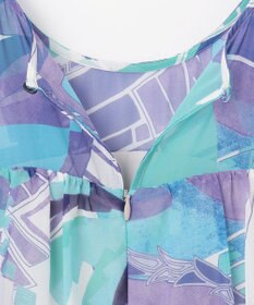 GRACE CONTINENTAL アールデコリゾートプリントワンピース