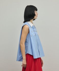GRACE CONTINENTAL ビジューノースリーブシャツ