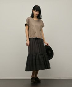 GRACE CONTINENTAL チュールティアードスカート