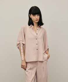 GRACE CONTINENTAL ロールアップスリーブトップス