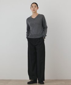 GRACE CONTINENTAL バイカラーウールニットトップ