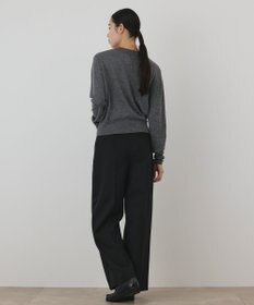 GRACE CONTINENTAL バイカラーウールニットトップ
