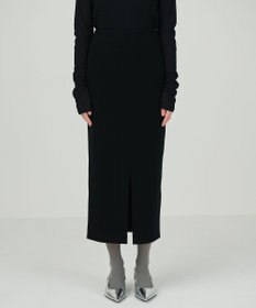 GRACE CONTINENTAL クーマラムニットスカート ブラック