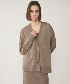 GRACE CONTINENTAL フィルムヤーンニットカーディガン