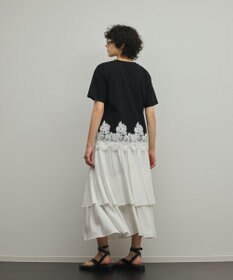 GRACE CONTINENTAL レースヘムロゴTシャツ