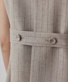 GRACE CONTINENTAL ストライプノーカラージレ