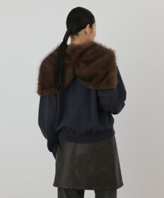 GRACE CONTINENTAL ファーコンビ裏毛パーカー