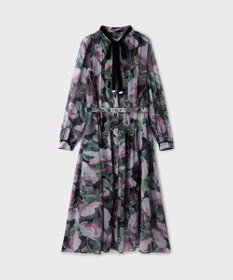 GRACE CONTINENTAL ローズプリントフレアワンピース