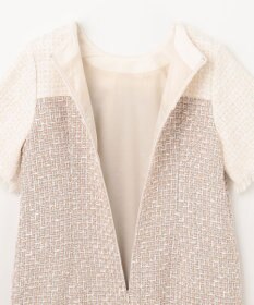 GRACE CONTINENTAL ツイードコンビミニワンピース